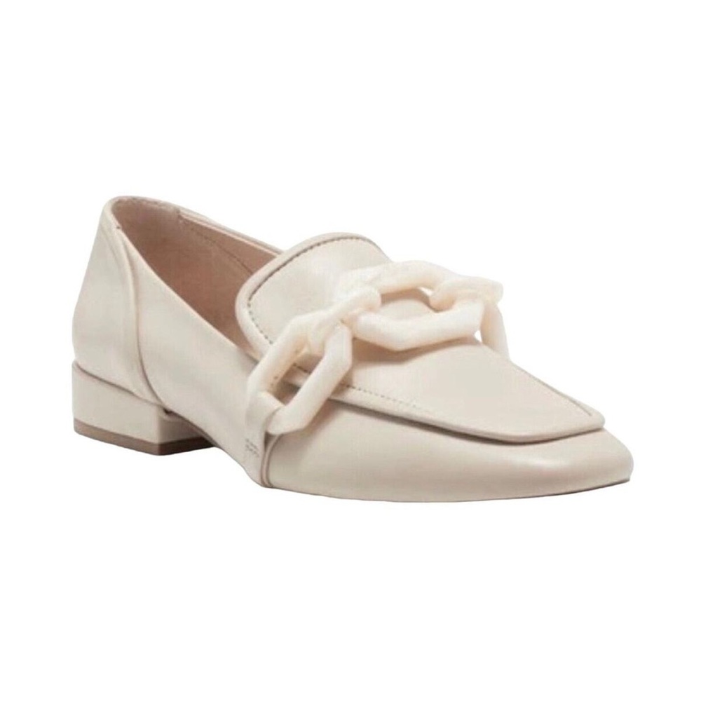 Louise et Cie Emlen Loafer Chunky Chain Cream Tan Sandalwood Leather